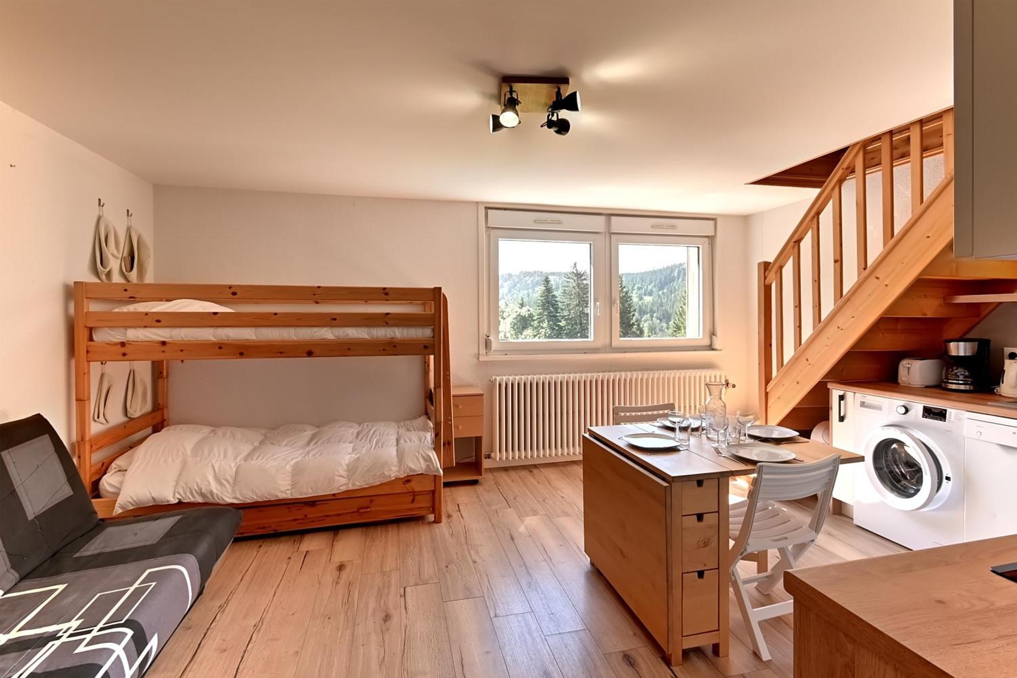 Апартаменты Le Nid Des Vosges - Appt Vue Montagne Жерарме Экстерьер фото